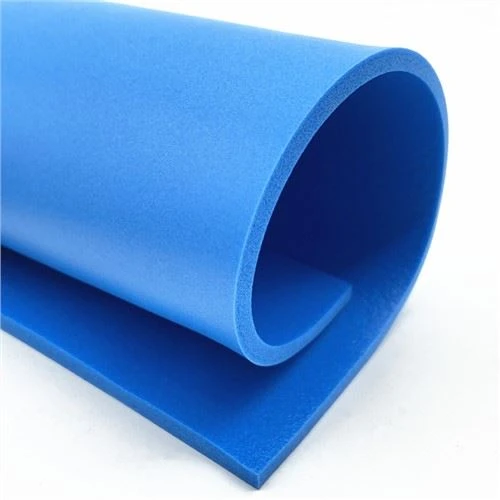 Schiuma di spugna in PVC blu